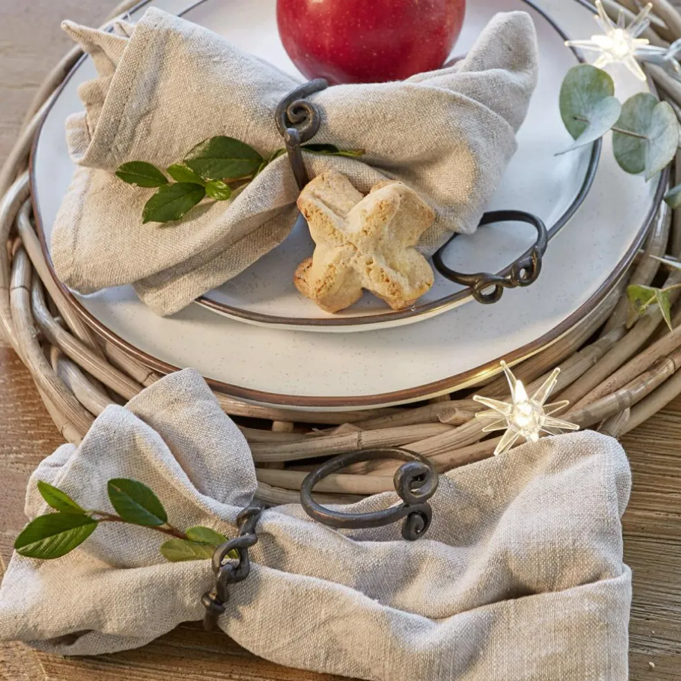 Lot de 4 ronds de serviettes Astor