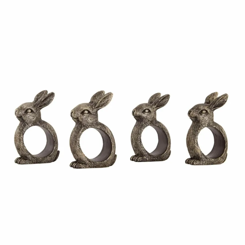 Lot de 4 ronds de serviettes Bresanto