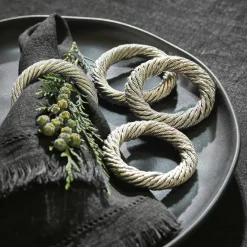 Lot de 4 ronds de serviettes Alea