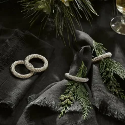 Lot de 4 ronds de serviettes Alea