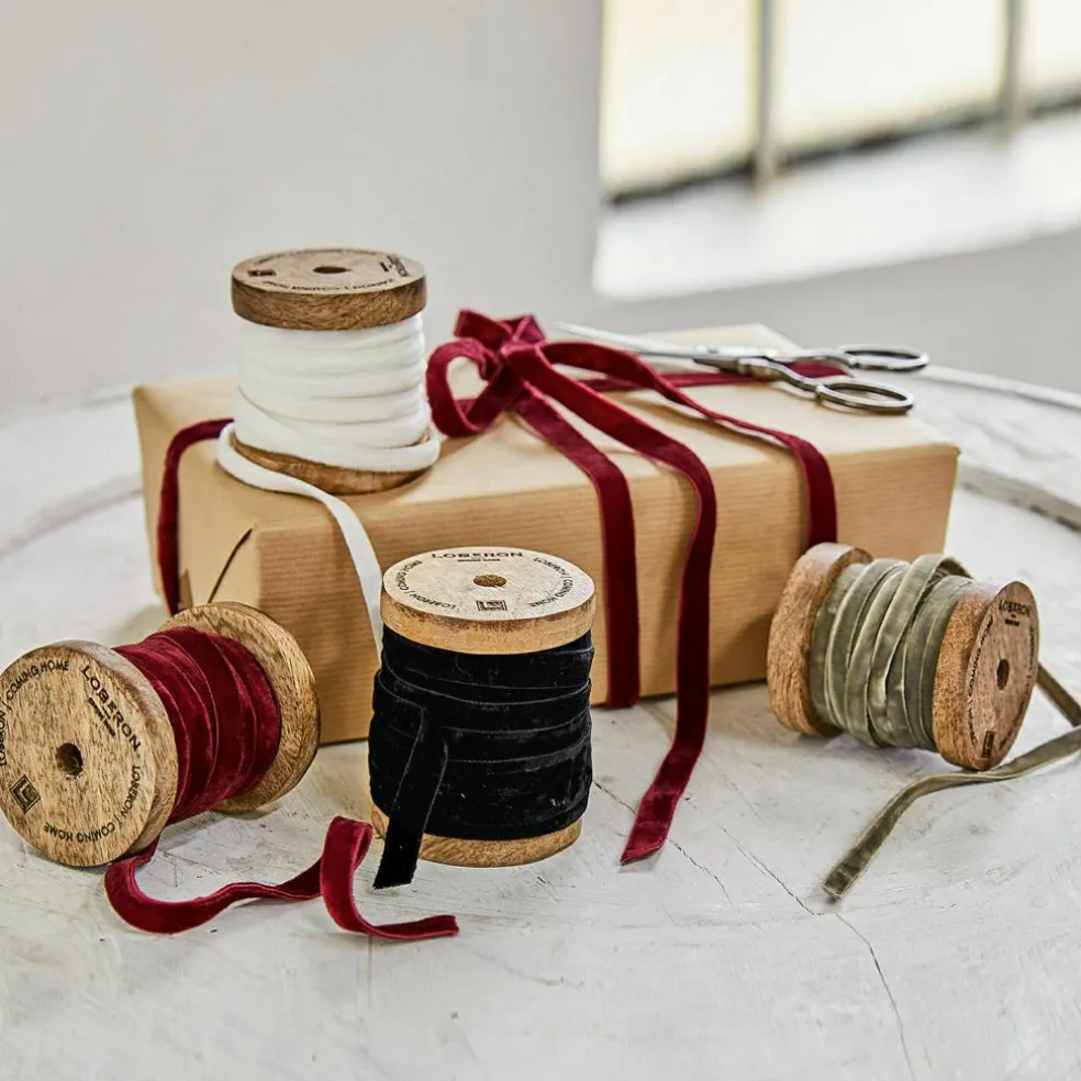 Lot de 4 rubans de velours Hilary