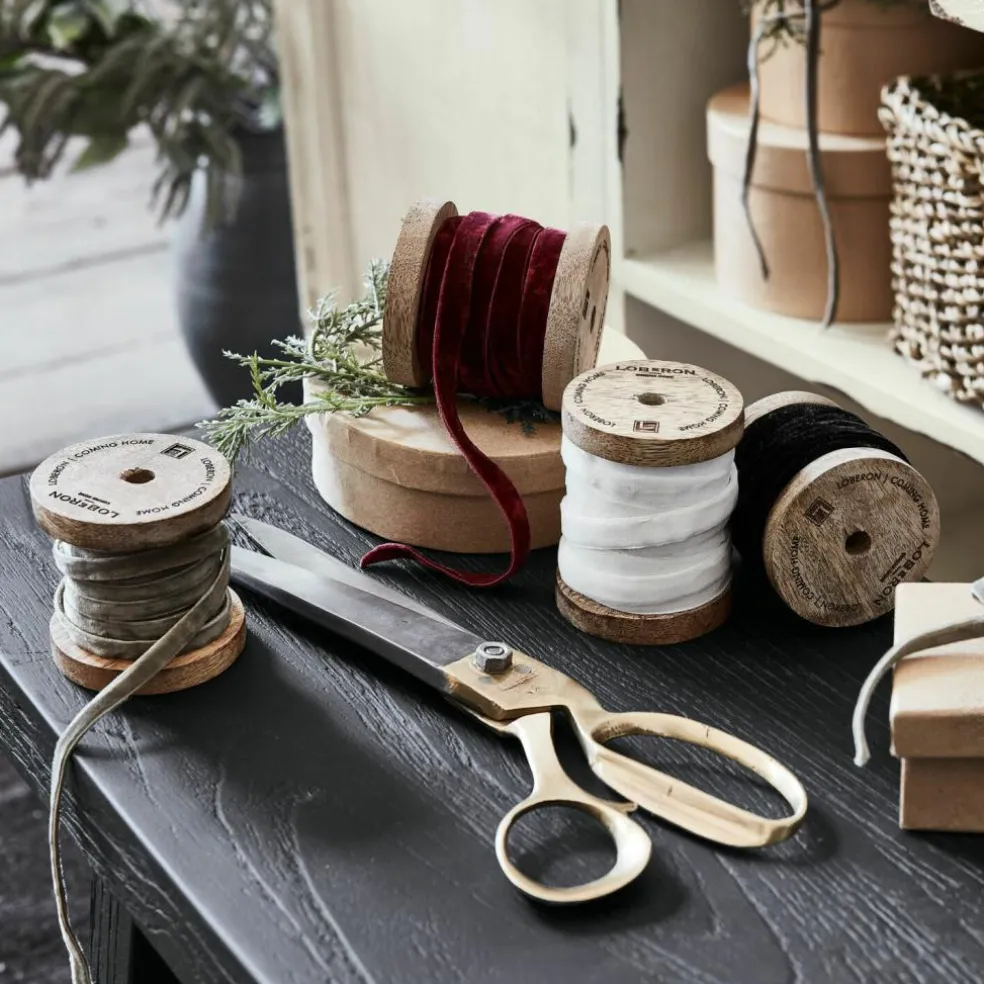 Lot de 4 rubans de velours Hilary