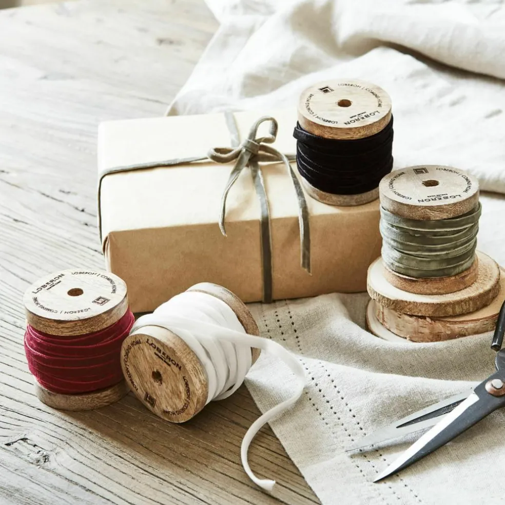 Lot de 4 rubans de velours Hilary