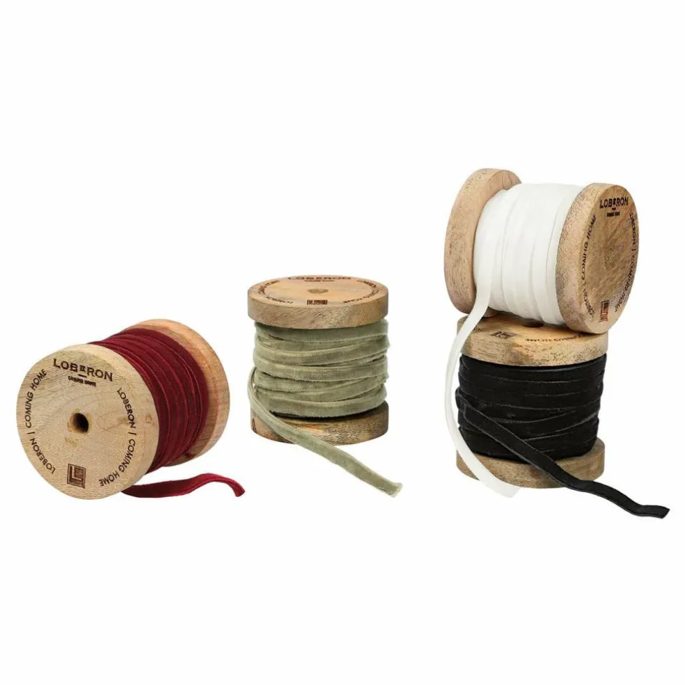 Lot de 4 rubans de velours Hilary