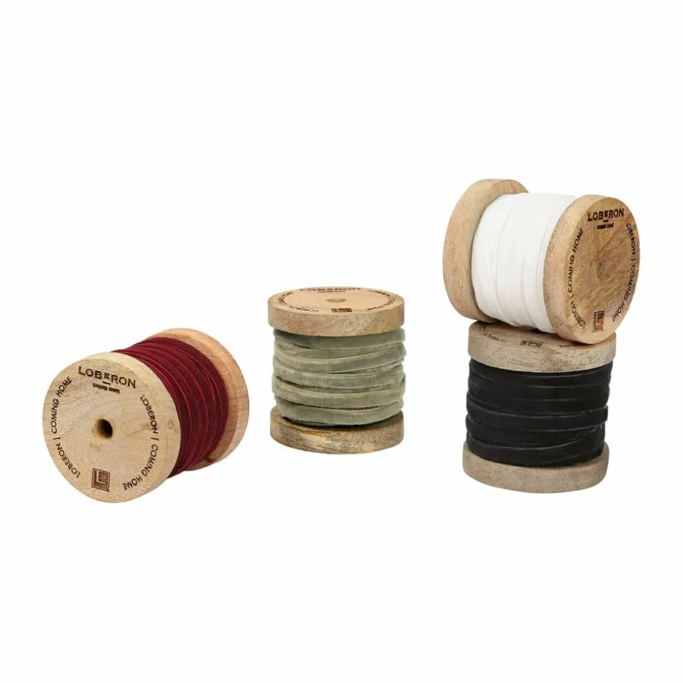 Lot de 4 rubans de velours Hilary