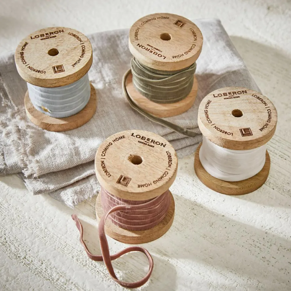 Lot de 4 rubans de velours Hilary