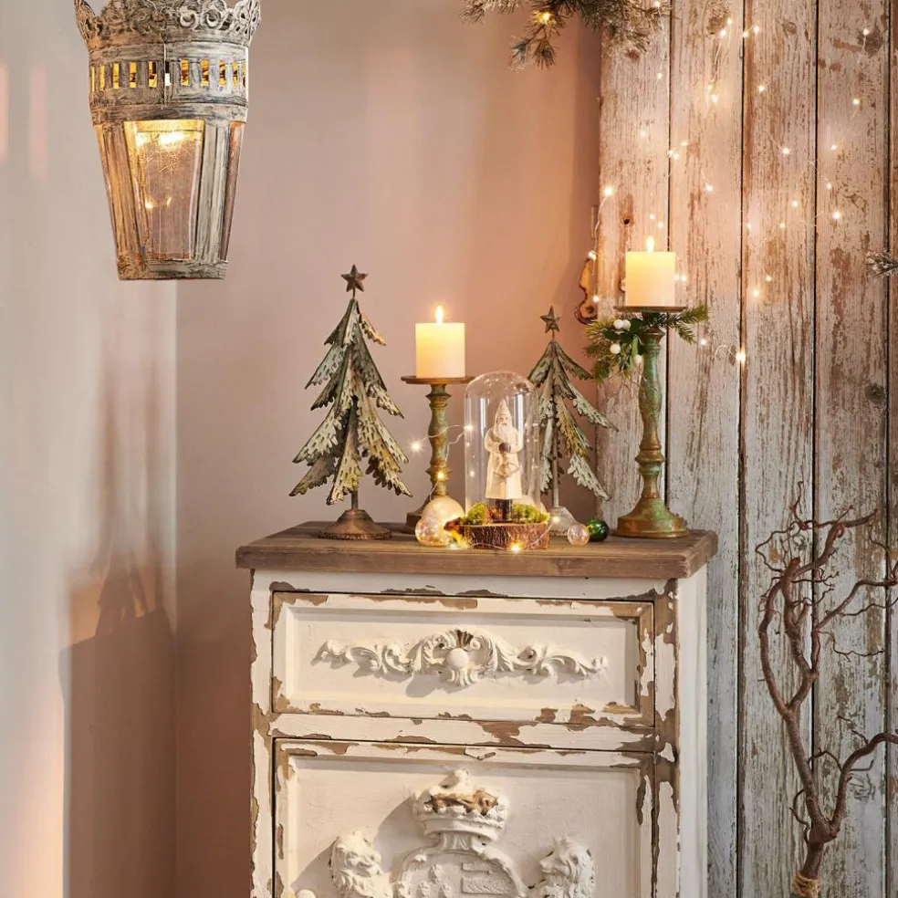 Lot de 2 sapins décoratifs Cour