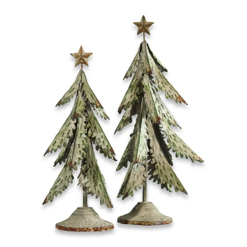 Lot de 2 sapins décoratifs Cour