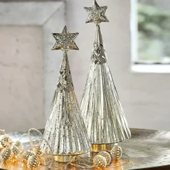 Lot de 2 sapins de Noël décoratifs Lillemor