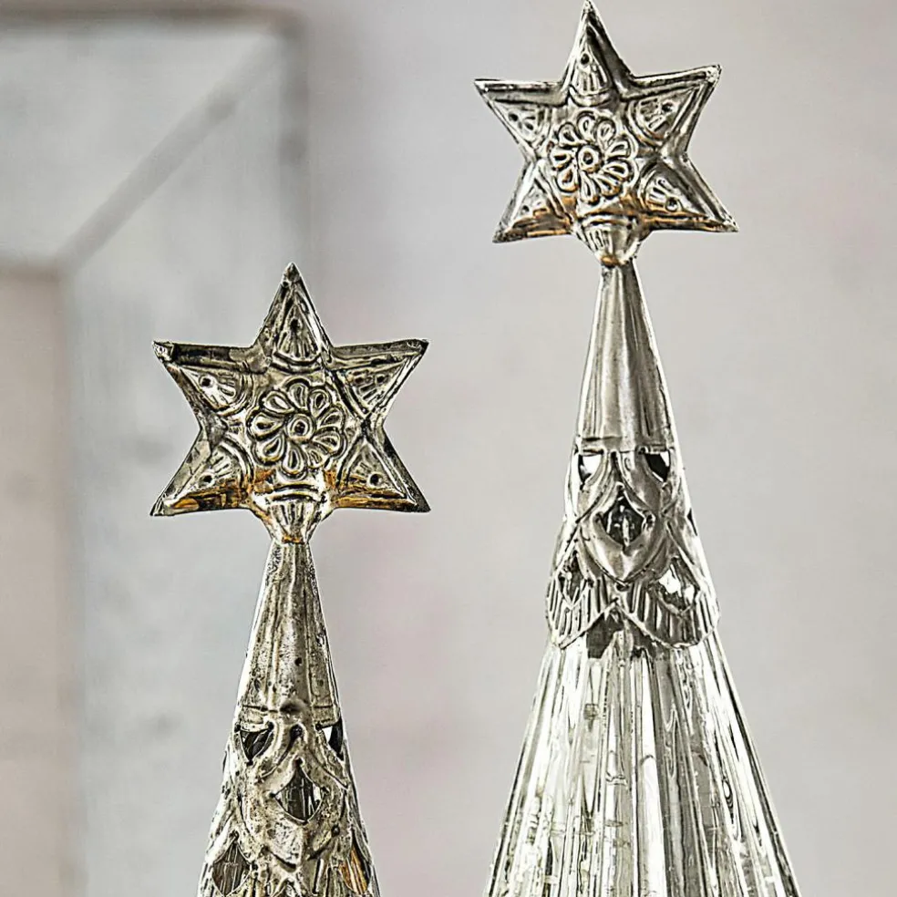 Lot de 2 sapins de Noël décoratifs Lillemor