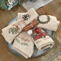 Lot de 4 serviettes Camon