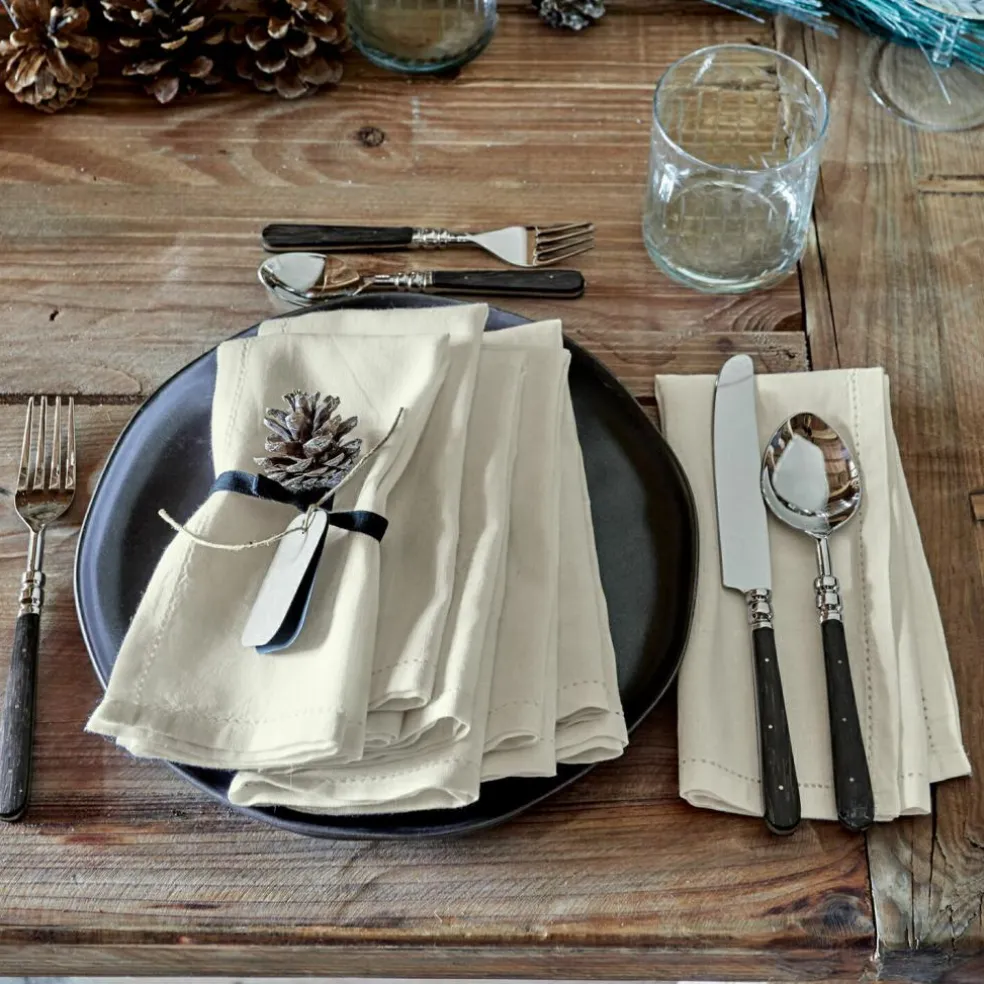 Lot de 6 serviettes de table Fibi