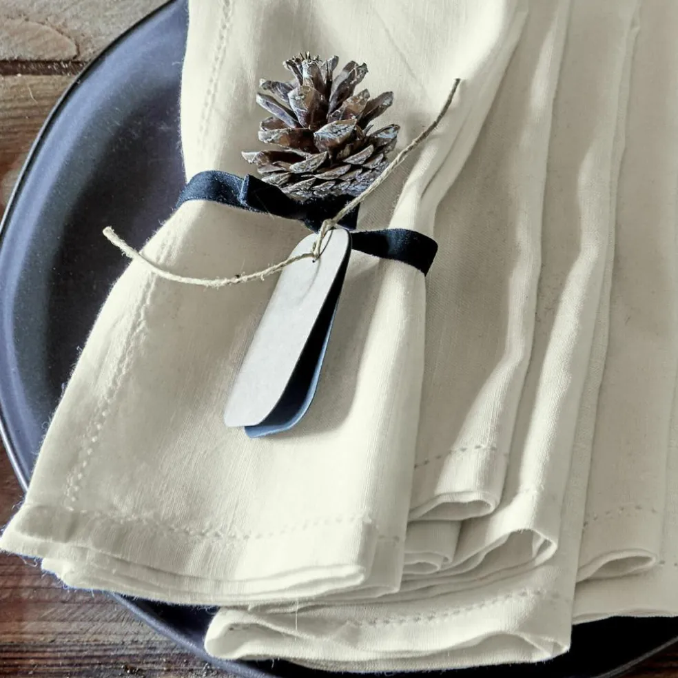 Lot de 6 serviettes de table Fibi