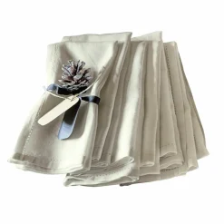 Lot de 6 serviettes de table Fibi