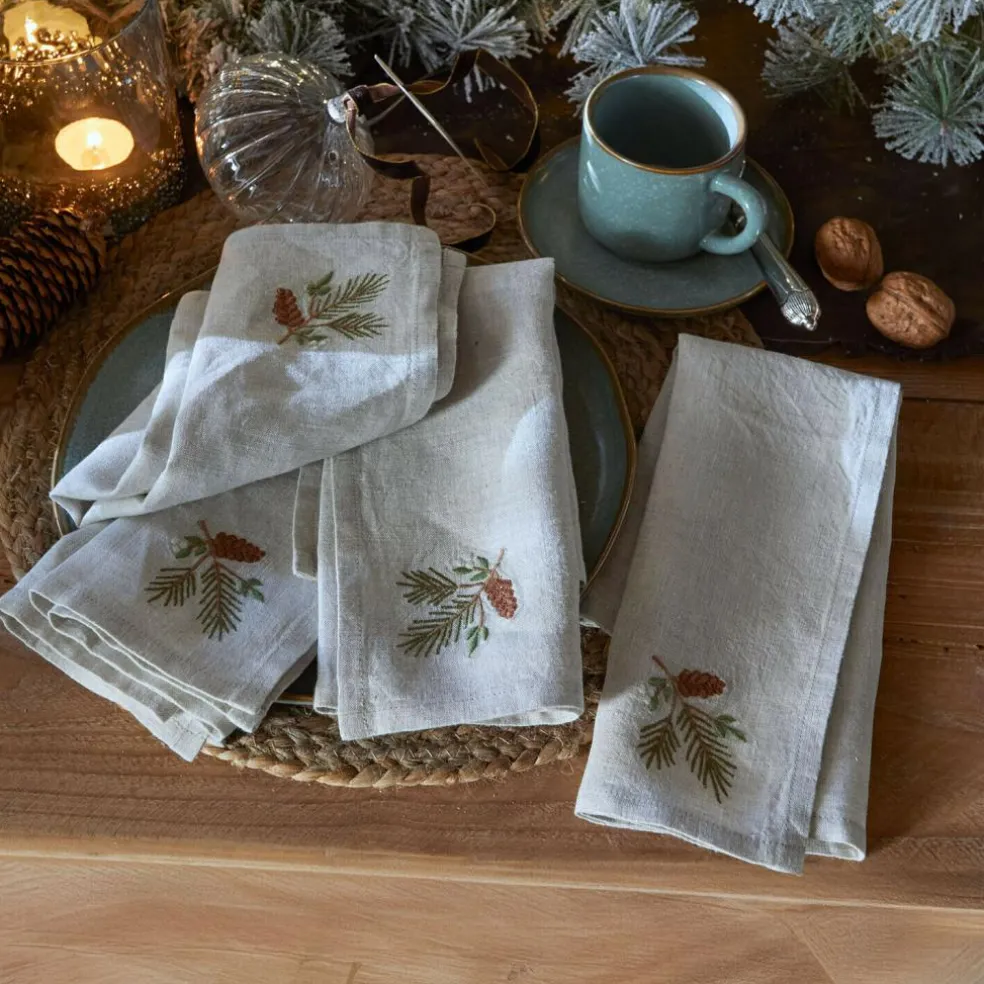 Lot de 4 serviettes de table Arlida