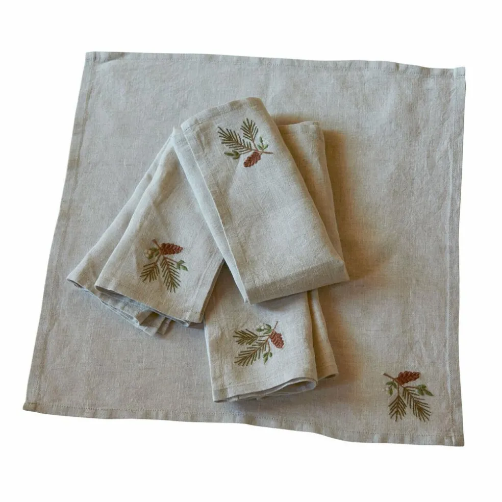 Lot de 4 serviettes de table Arlida