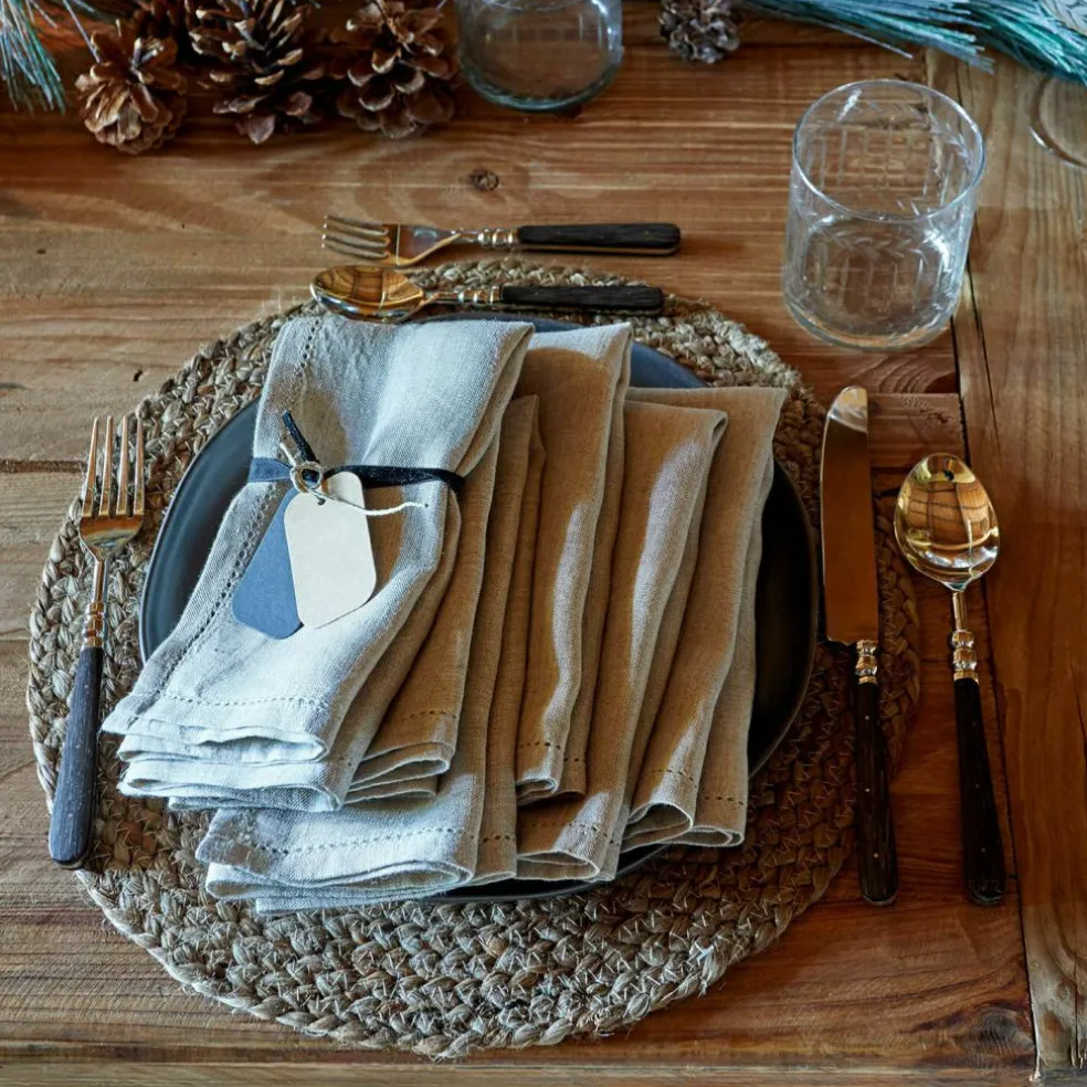 Lot de 6 serviettes de table Fibi