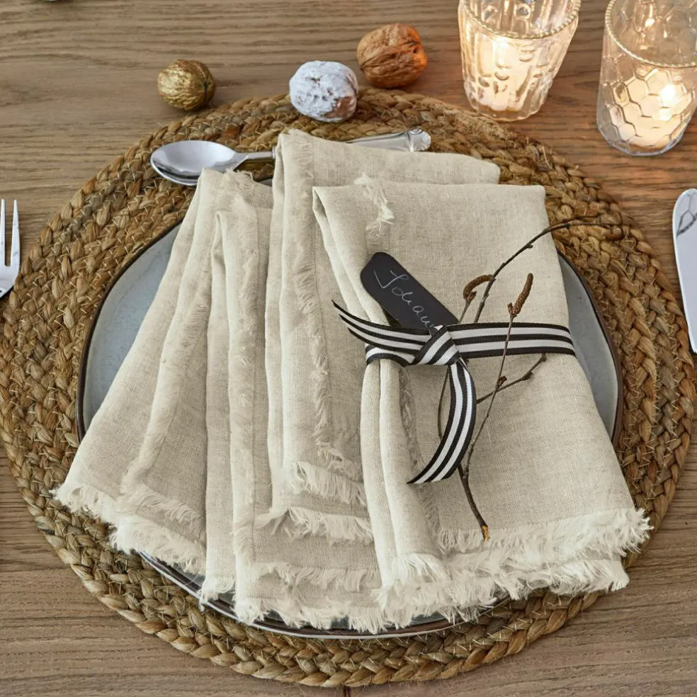 Lot de 4 serviettes de table Largo