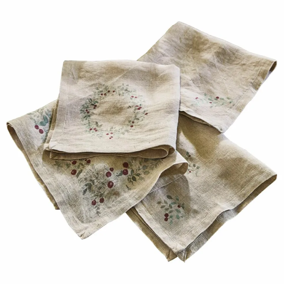 Lot de 4 serviettes Lenius