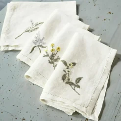 Lot de 4 serviettes Lentilly