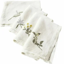 Lot de 4 serviettes Lentilly
