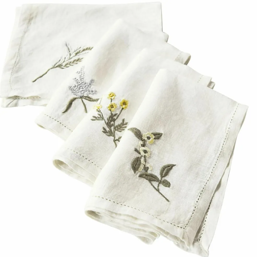 Lot de 4 serviettes Lentilly