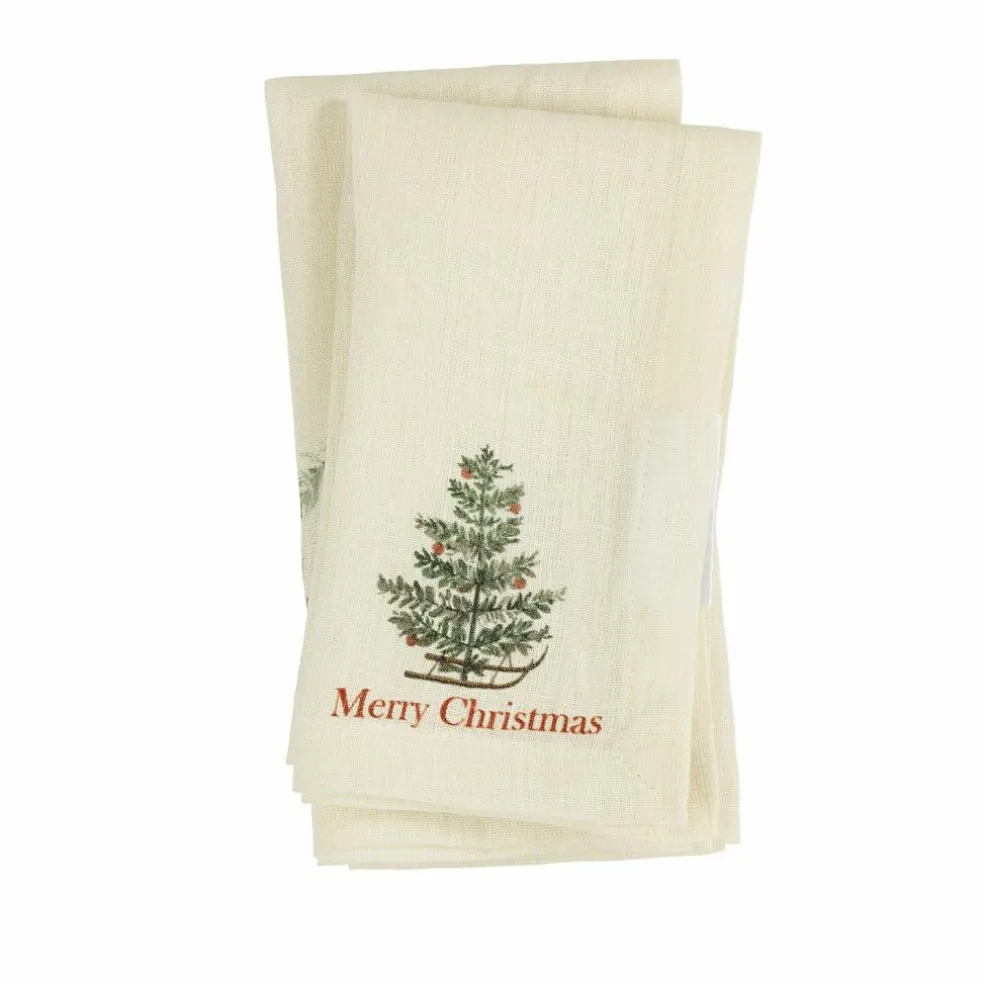 Lot de 4 serviettes Merry & Bright