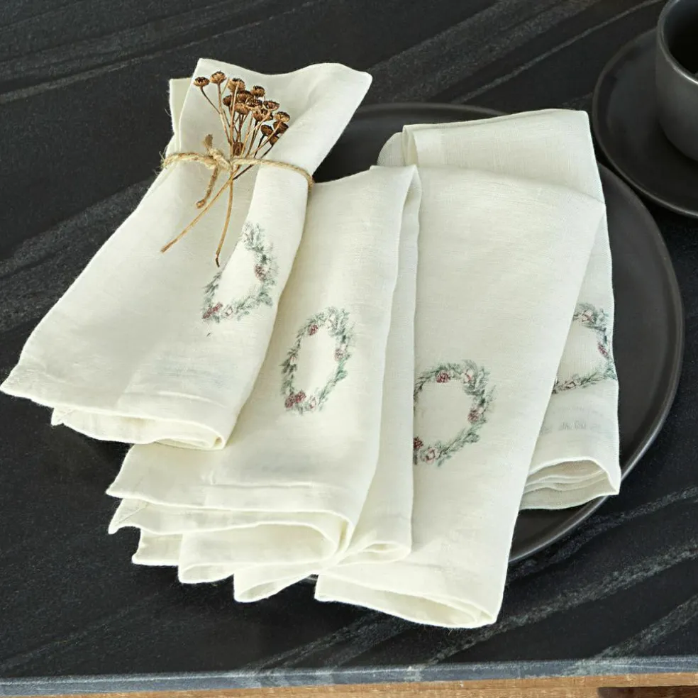 Lot de 4 serviettes Torge