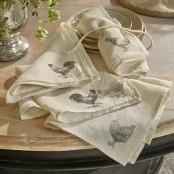 Lot de 4 serviettes Walorine