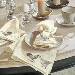 Lot de 4 serviettes Walorine