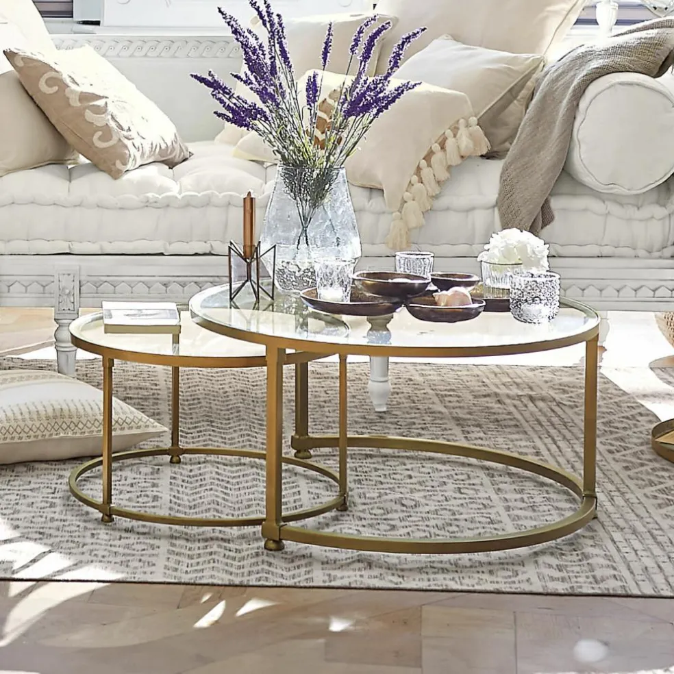 Lot de 2 tables basses Caraman