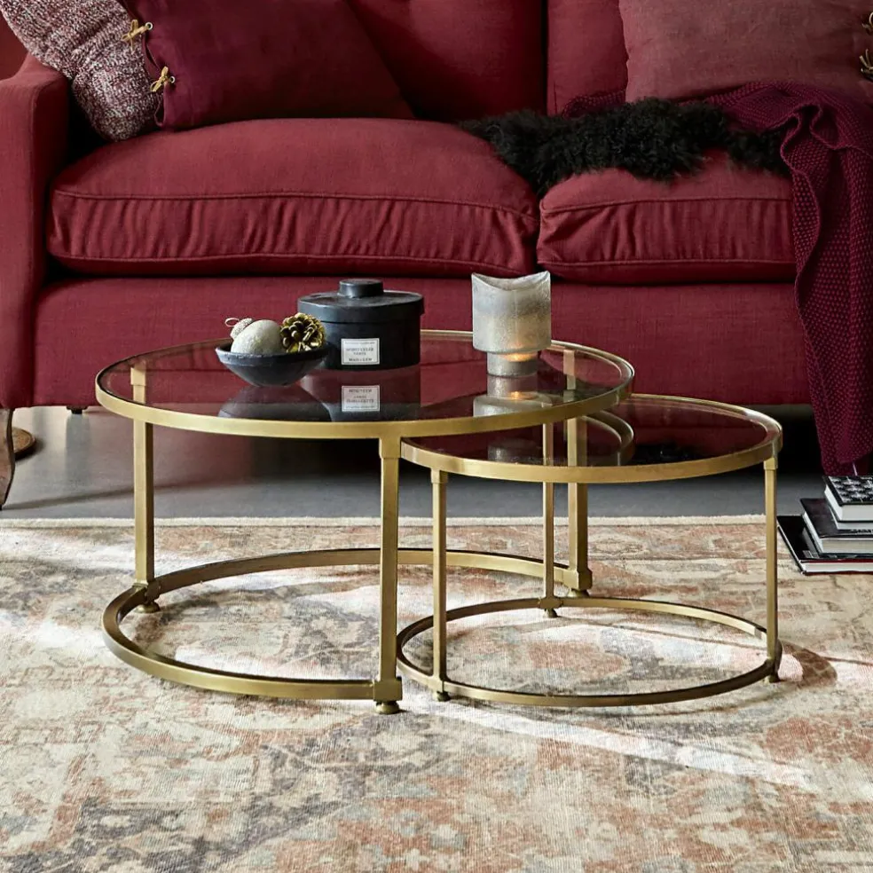 Lot de 2 tables basses Caraman