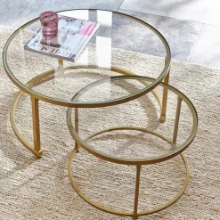 Lot de 2 tables basses Caraman