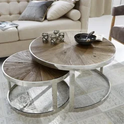 Lot de 2 tables basses Houghton