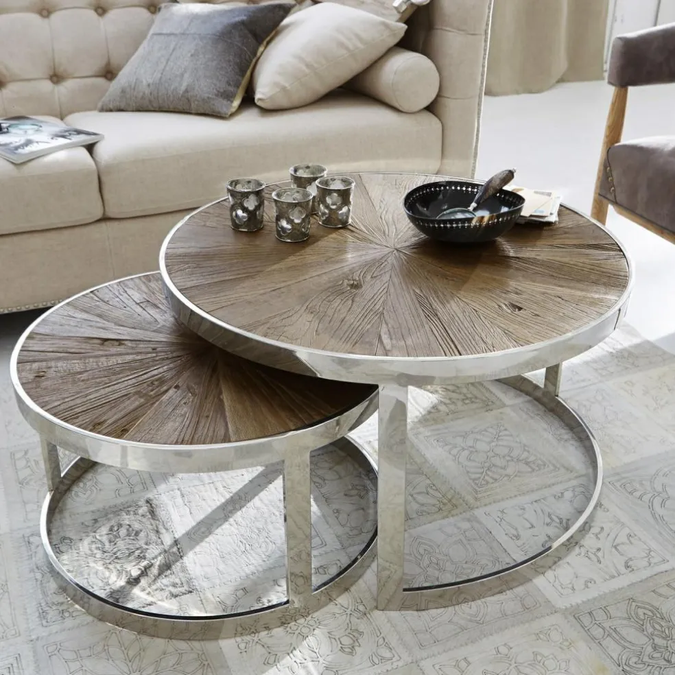 Lot de 2 tables basses Houghton