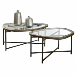 Lot de 2 tables basses Kembria