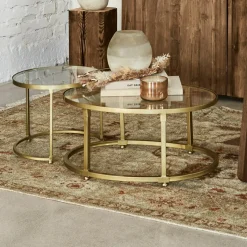 Lot de 2 tables basses Ninove