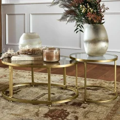 Lot de 2 tables basses Ninove