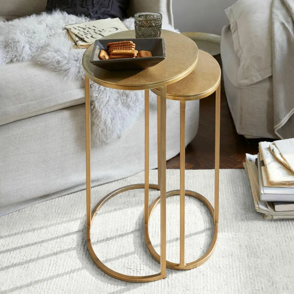 Lot de 2 tables d’appoint Leron