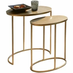 Lot de 2 tables d’appoint Leron