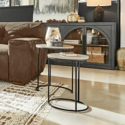 Lot de 2 tables d’appoint Émorieux