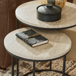 Lot de 2 tables d’appoint Émorieux