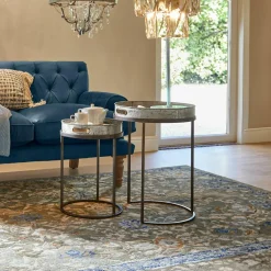 Lot de 2 tables d’appoint Saint Mark