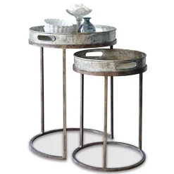 Lot de 2 tables d’appoint Saint Mark