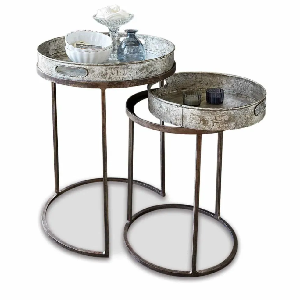 Lot de 2 tables d’appoint Saint Mark