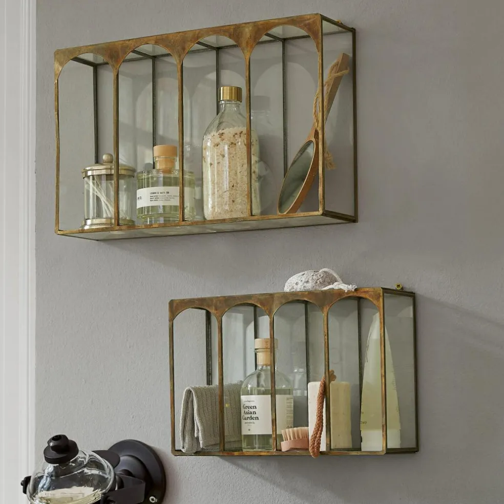 Lot de 2 étagères murales Jaelani