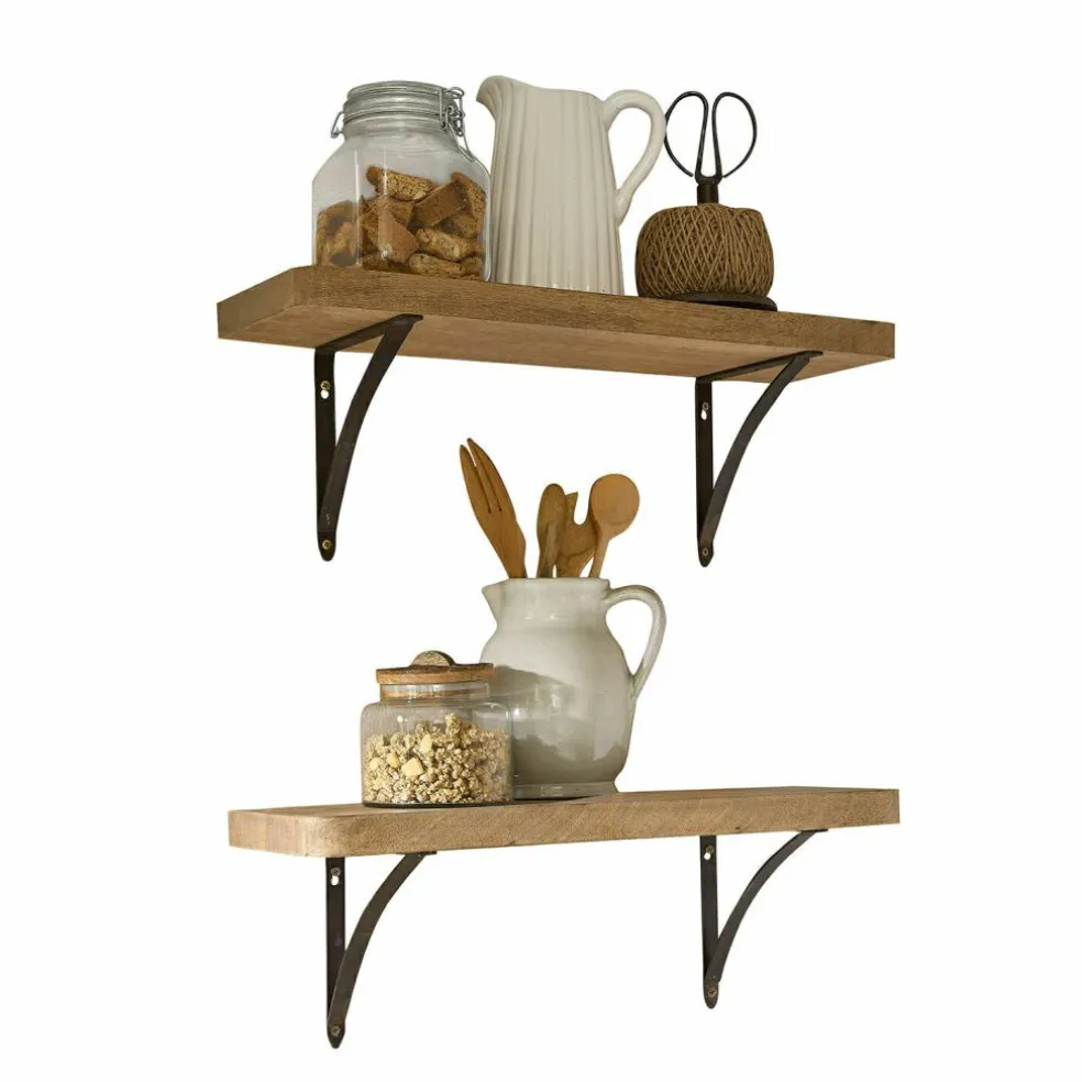 Lot de 2 étagères murales Thalindria