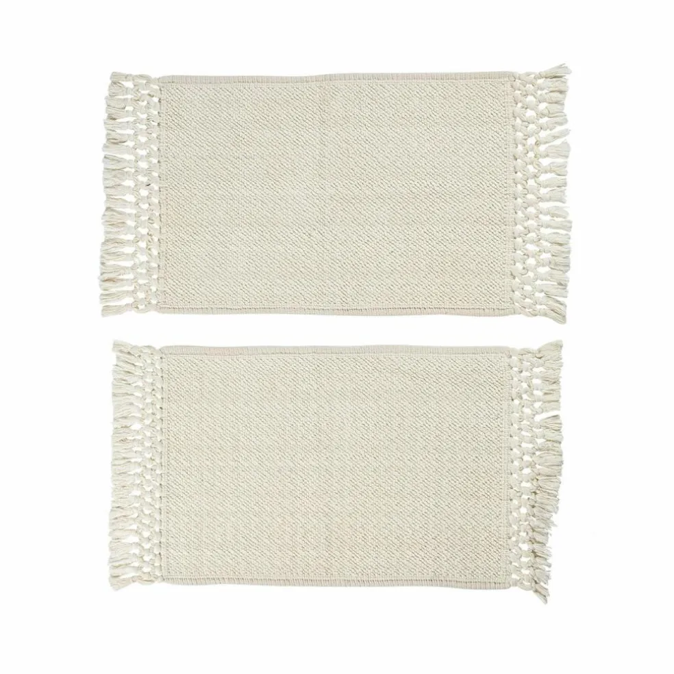 Lot de 2 tapis de bain Faelwyn