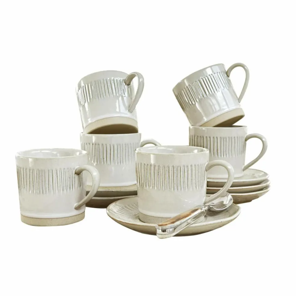 Lot de 6 tasses avec soucoupes Périers