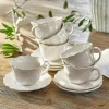 Lot de 6 tasses avec soucoupes Mallevesse